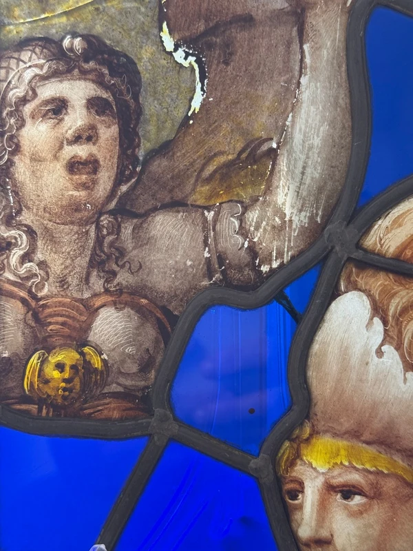 Frammenti di vetrate dipinte - periodo  XVI secolo