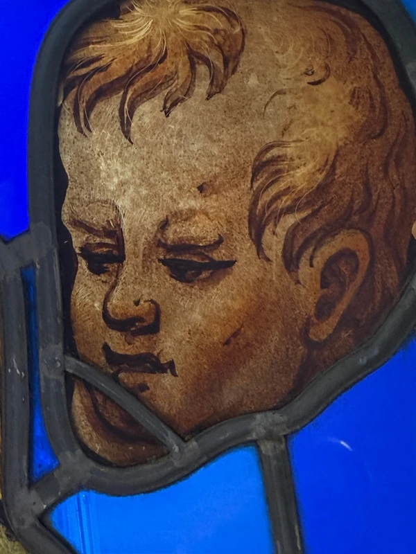Frammenti di vetrate dipinte - periodo  XVI secolo