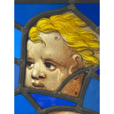 Fragments de vitraux peints – XVIe siècle