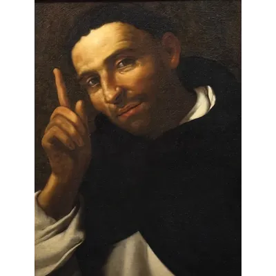 Painting depicting Saint Dominic of Guzmán—17th century