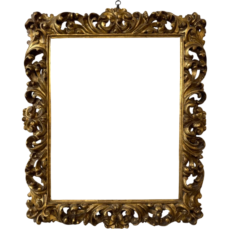 Cadre en bois sculpté et doré. Bologne, XVIIe siècle