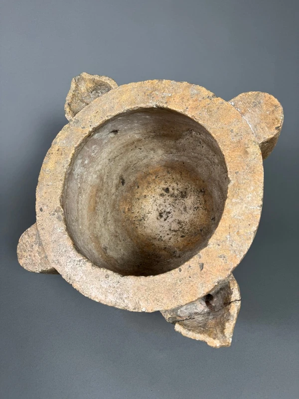Yellow marble mortar from the Torri del Benaco—16th century