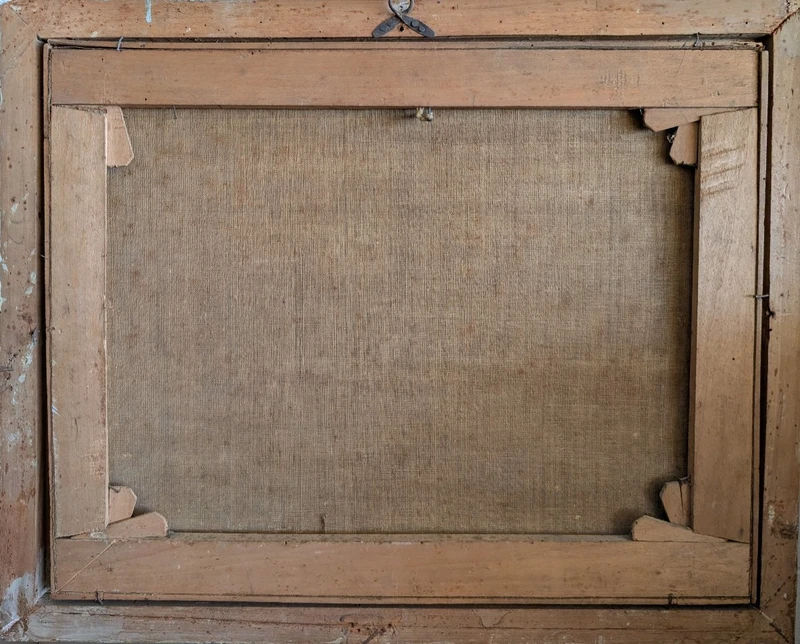 Paesaggio classico con rovine e figure