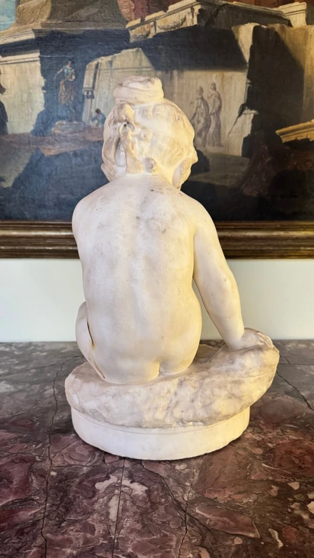 Bambina in marmo statuario - fine XVIII secolo