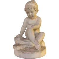Bambina in marmo statuario - fine XVIII secolo