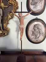 Christ in pink alabaster. 18th century