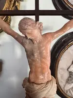Christ in pink alabaster. 18th century