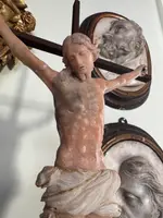 Christ in pink alabaster. 18th century