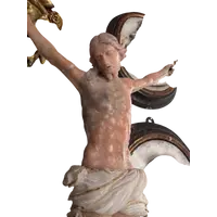 Christ in pink alabaster. 18th century