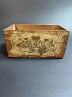 Petite boîte en bois peinte - Pouilles, XVIIIe siècle