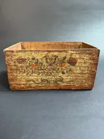 Petite boîte en bois peinte - Pouilles, XVIIIe siècle