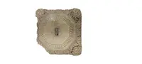 Antique stone capital decorated with plant and floral motifs, 19th century