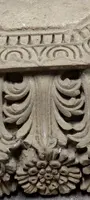 Antique stone capital decorated with plant and floral motifs, 19th century