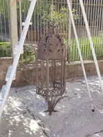 Antique wrought-iron hanging lantern. Tuscany, 19th century