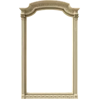 Cornice da specchiera in stile Luigi XVI, realizzata in legno intagliato e laccato