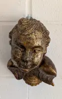 Cherubino in legno scolpito e dorato a mecca – XVIII secolo
