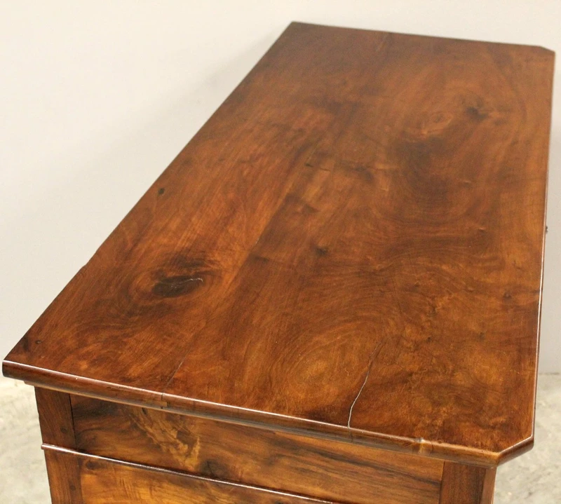Ancien buffet Louis-Philippe en noyer, XIXe siècle