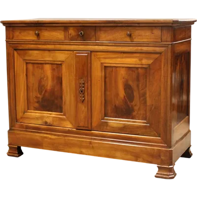 Antique Louis Philippe sideboard in walnut, 19th century