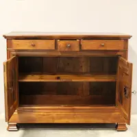 Ancien buffet Louis-Philippe en noyer, XIXe siècle