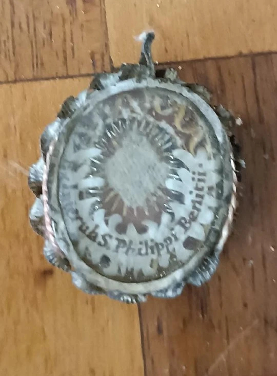Ancient silver relic of Saint Philip Benizzi