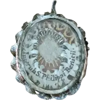 Ancient silver relic of Saint Philip Benizzi
