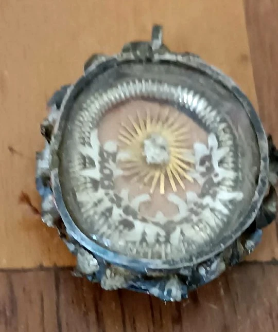 Ancient silver relic of St. Gregory I (St. Gregory the Great), Pope