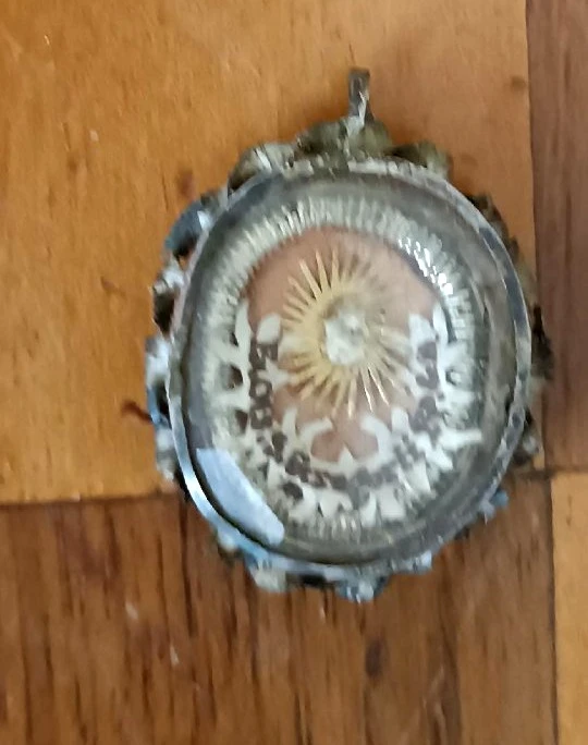 Ancient silver relic of St. Gregory I (St. Gregory the Great), Pope
