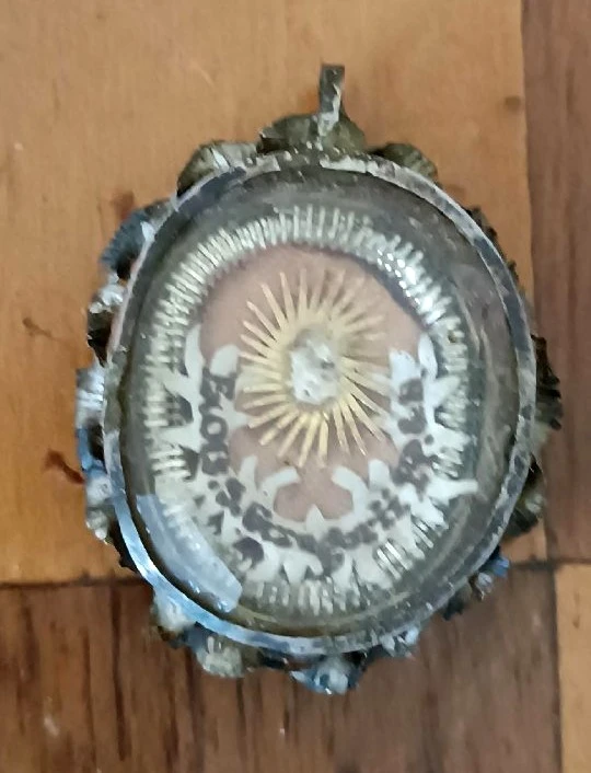 Ancient silver relic of St. Gregory I (St. Gregory the Great), Pope