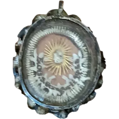 Antica reliquia d'argento di San Gregorio 1° ( SAN GREGORIO MAGNO ) Papa