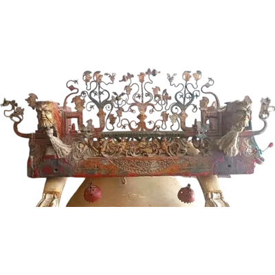 Important part of a Sicilian cart by Fratelli Vaccaro - Vizzini, early 20th century - Chandelier