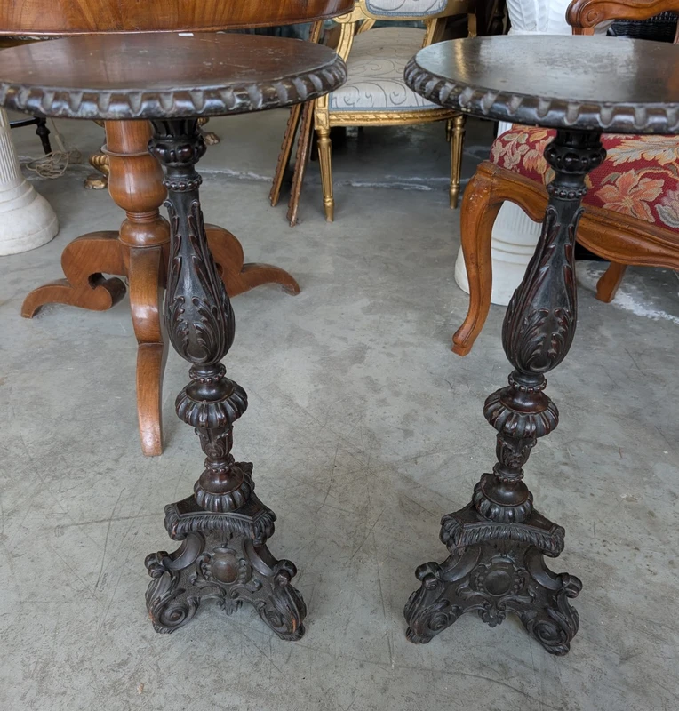 Coppia di tavolini neorinascimentali – Seconda metà del XIX secolo