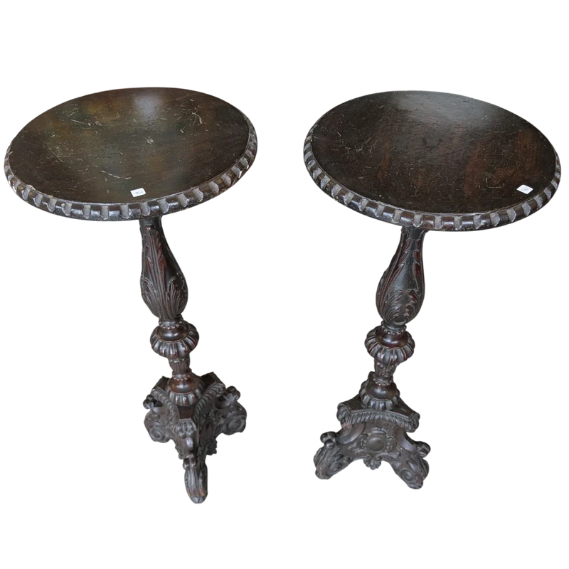 Coppia di tavolini neorinascimentali – Seconda metà del XIX secolo