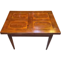 Antique 19th-century extendable table with threaded joints