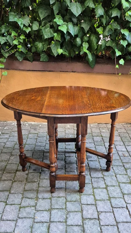 Tavolino consolle antico a bandelle inglese