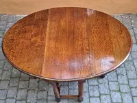 Tavolino consolle antico a bandelle inglese