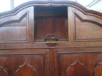 Credenza sacrestia antica doppiocorpo piemontese