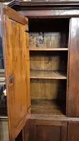 Credenza sacrestia antica a doppiocorpo modenese