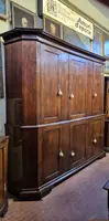 Credenza sacrestia antica a doppiocorpo modenese