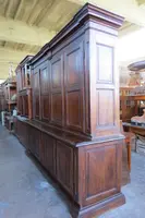 Credenza sacrestia antica doppiocorpo lombarda
