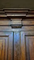Credenza sacrestia antica doppiocorpo lombarda