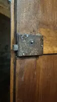 Credenza sacrestia antica doppiocorpo lombarda
