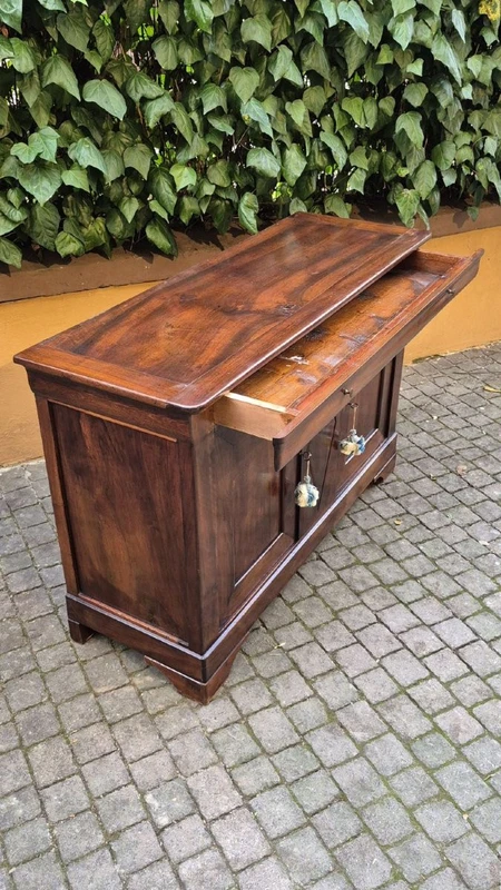 Credenza servante antica cappuccina Luigi Filippo in noce