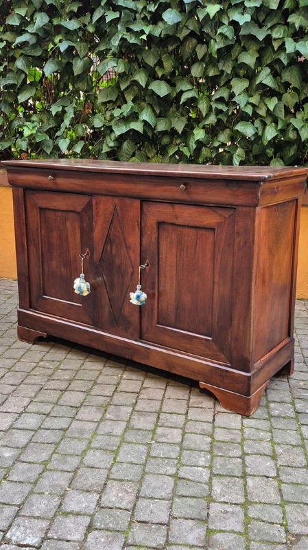 Credenza servante antica cappuccina Luigi Filippo in noce
