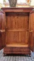 Small antique Emilian sideboard with walnut veneer