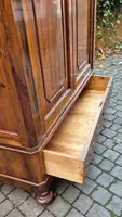 Small antique Emilian sideboard with walnut veneer