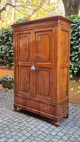 Small antique Emilian sideboard with walnut veneer
