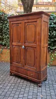 Small antique Emilian sideboard with walnut veneer