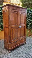 Small antique Emilian sideboard with walnut veneer