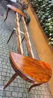 Antique 4-meter extendable round walnut table from the 19th century