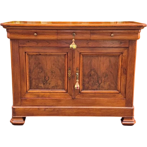 Buffet ancien de style Louis-Philippe, de type « cappuccina », avec rainure